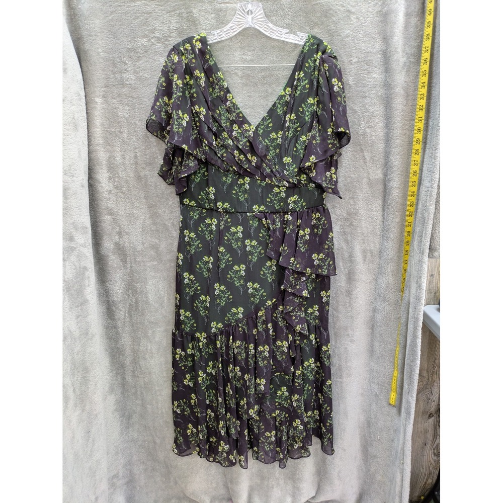 Forestcore Dress Women's 12 Dark Fairy Grunge Floral V‎ Neck